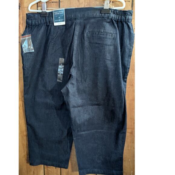 Karen Scott Comfort Capris Cropped Blue Jeans Pants Plus Size 14 Denim Stretch - Picture 3 of 7